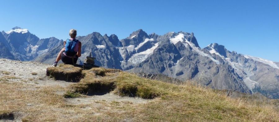 Looking across to the Mieje in the Ecrins National Park &copy;trekkinginthealpsandprovence.com